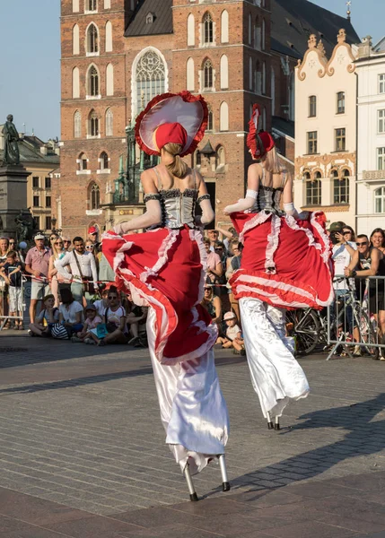 Krakov Polsko Července 2018 Výkon Taneční Slavnost Provádí Bythe Kyjevské — Stock fotografie