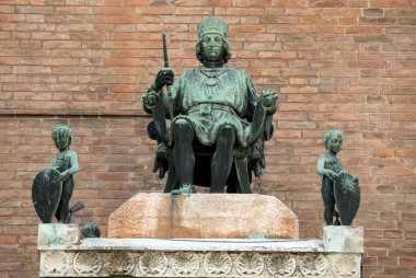 Borso d'Este, Duke Ferra, Palazzo Municipale'ye / Belediye Binası / Corso Martiri della Libertà Ferrara (Emilia-Romagna), İtalya