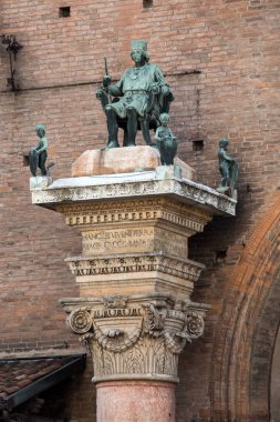 Borso d'Este, Duke Ferra, Palazzo Municipale'ye / Belediye Binası / Corso Martiri della Libertà Ferrara (Emilia-Romagna), İtalya