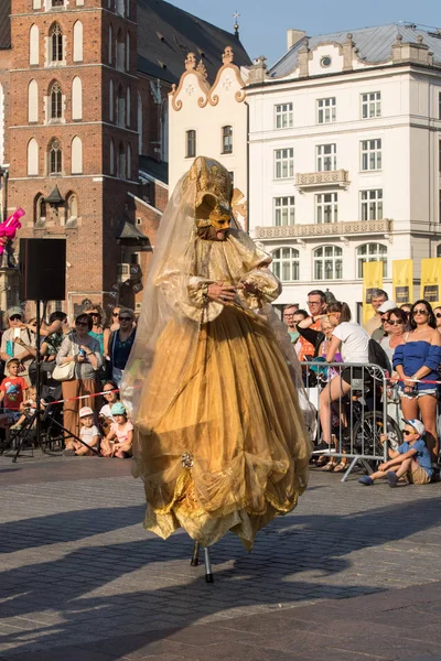 Krakov Polsko Července 2018 Výkon Taneční Slavnost Provádí Bythe Kyjevské — Stock fotografie