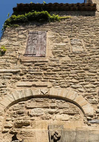 Maisons Typiques Pierre Ancienne Dans Village Gordes Vaucluse Provence France — Photo