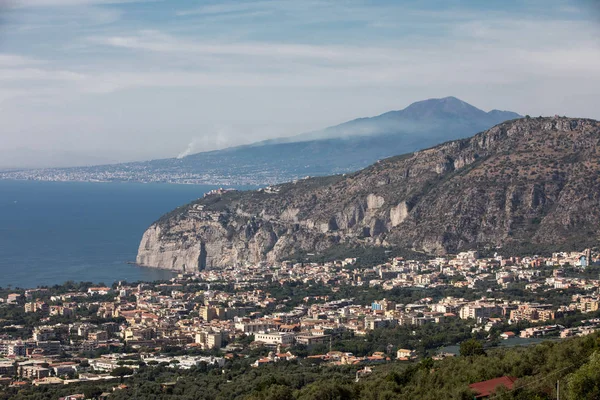 Sorrento Italia Vista Aérea Sorrento Bahía Nápoles —  Fotos de Stock