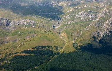 Gran Sasso dağ İtalya Abruzzo bölgesinde görünümünü