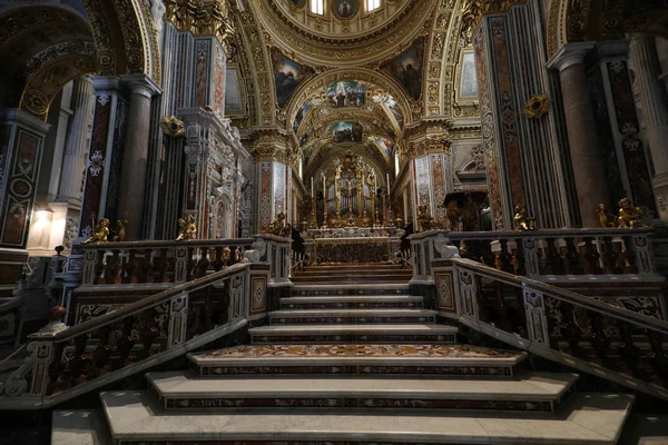 Montecassino Italien Juni 2017 Altaret Inne Basilica Katedralen Monte Cassino — Stockfoto