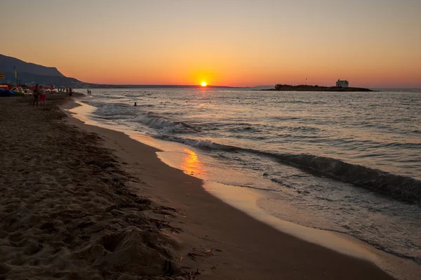 Sunset Malia Crete Island Greece — Stock Photo, Image