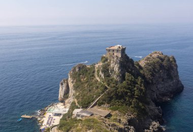 Amalfi Coast Amalfi ve Positano arasında bir görüntü. Campania. İtalya