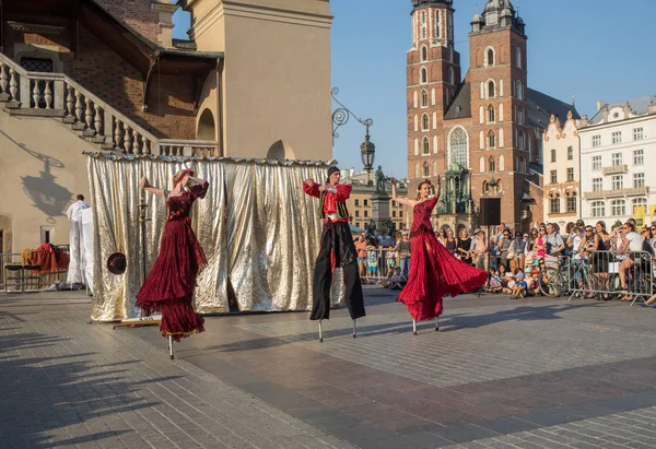 Krakov Polsko Července 2018 Výkon Taneční Slavnost Provádí Bythe Kyjevské — Stock fotografie