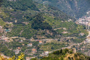 Ravello, Campania, İtalya'dan Salerno Körfezi üzerinden görünüm