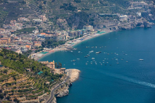 Vue Sur Golfe Salerne Depuis Ravello Campanie Italie — Photo