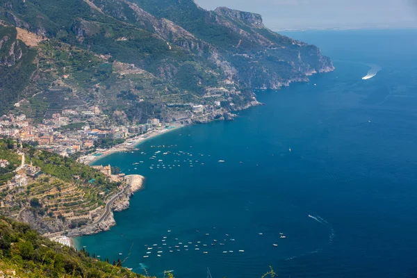 Vista Sobre Golfo Salerno Desde Ravello Campania Italia —  Fotos de Stock