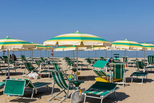 Roseto Degli Abruzzi Giugno 2017 Spiaggia Roseto Degli Abruzzi Abruzzo — Foto Stock