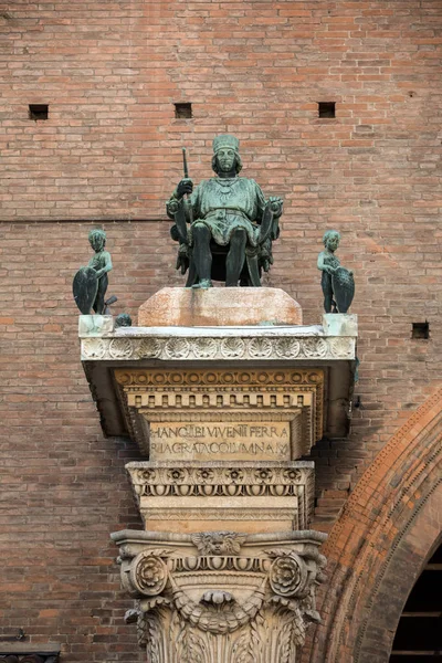 Borso Este Herzog Von Ferra Palazzo Municipale Rathaus Auf Corso — Stockfoto