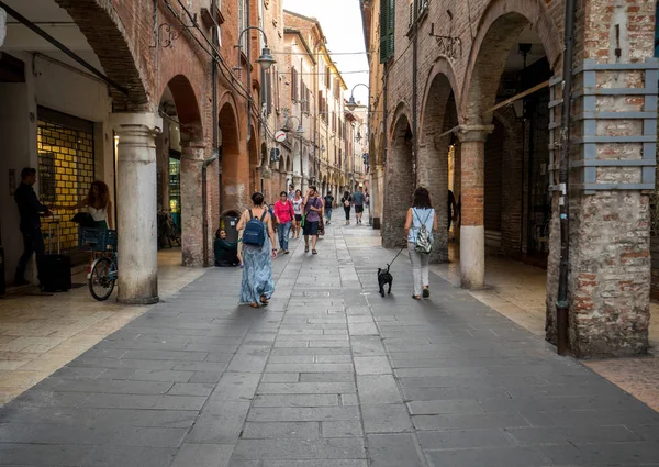 Ferrara Włochy Czerwca 2017 San Romano Ferrarze Średniowiecznej Dzielnicy Emilia — Zdjęcie stockowe