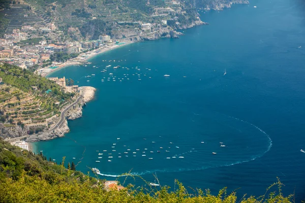 Vista Sobre Gulf Salerno Ravello Campania Itália — Fotografia de Stock