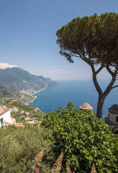 Vista Sul Golfo Salerno Ravello Campania Italia — Foto Stock
