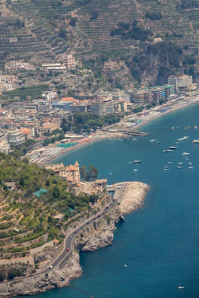 Výhled Záliv Salerno Ravello Campania Itálie — Stock fotografie