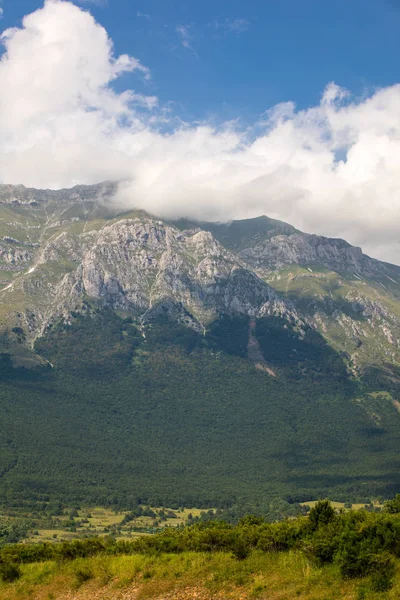 Vista Montaña Gran Sasso Región Abruzos Italia —  Fotos de Stock