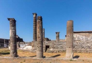 Pompei, İtalya'nın eski şehir. Roma şehri Vesuvius volkan tarafından tahrip.