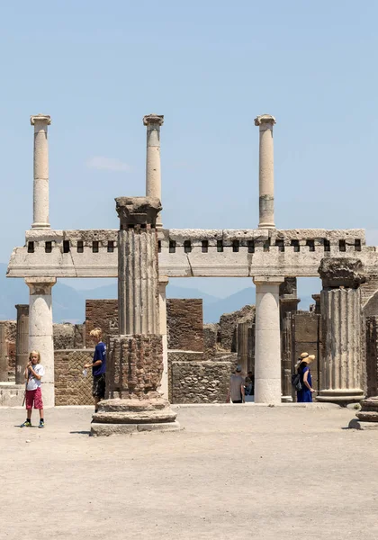 Pompeji Italien Juni 2017 Die Antike Stadt Pompeji Italien Römische — Stockfoto