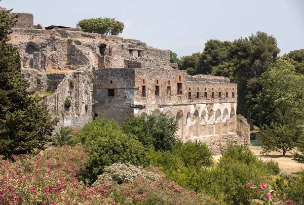 Древний Город Помпеи Италия Римский Город Уничтоженный Вулканом Везувий — стоковое фото