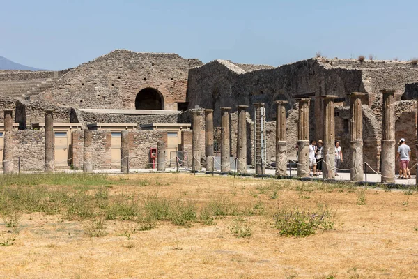 Pompeii Talya Haziran 2017 Antik Pompeii Talya Roma Şehri Vezüv — Stok fotoğraf