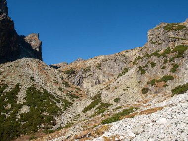  Beş SPI göller Vadisi. Yüksek Tatra Dağları, Slovakya.
