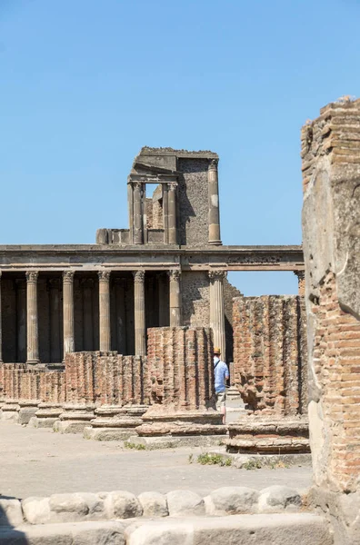 Pompeii Talya Haziran 2017 Antik Pompeii Talya Roma Şehri Vezüv — Stok fotoğraf