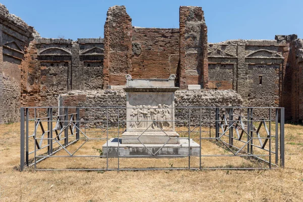 Cidade Antiga Pompeia Itália Cidade Romana Destruída Pelo Vulcão Vesúvio — Fotografia de Stock