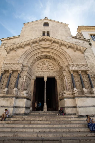 Arles Fransa Haziran 2017 Arles Fransa Saint Trophime Katedralde Batı — Stok fotoğraf