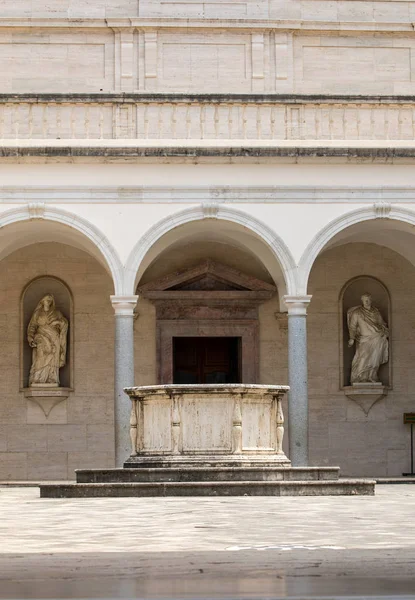 Montecassino Italie Juin 2017 Cloître Abbaye Bénédictine Montecassino Italie — Photo