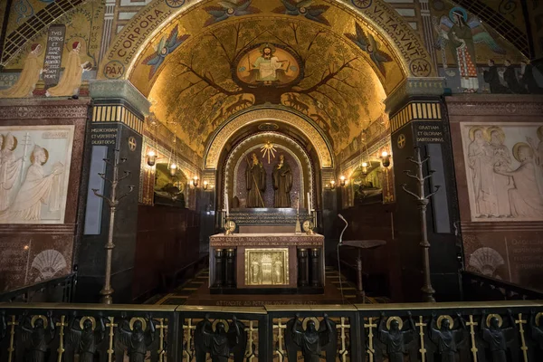 Montecassino Talya Haziran 2017 Crypt Içinde Monte Cassino Abbey Bazilika — Stok fotoğraf