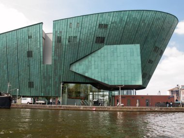 Amsterdam, Hollanda - 20 Nisan 2017: Hollanda'nın Amsterdam, Nemo Bilim Müzesi