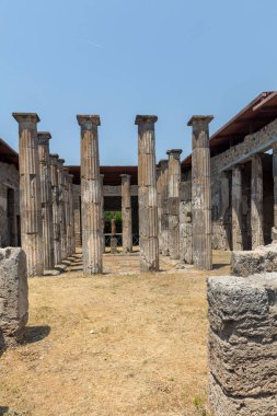  Pompei, İtalya'nın eski şehir. Roma şehri Vesuvius volkan tarafından tahrip.