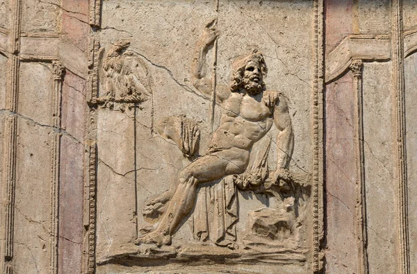 Pompéi Italie Juin 2017 Bas Relief Dans Ancienne Ville Pompéi — Photo