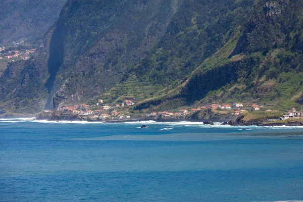 Pohled Severní Pobřeží Madeiry Portugalsko Oblasti Sao Vicente — Stock fotografie