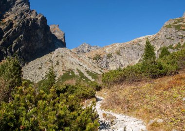  Beş SPI göller Vadisi. Yüksek Tatra Dağları, Slovakya.