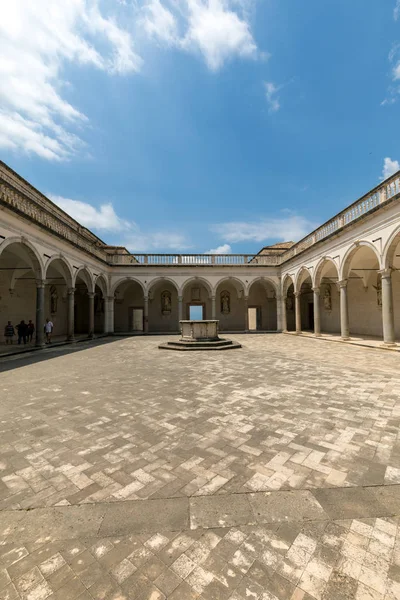 Montecassino Giugno 2017 Chiostro Dell Abbazia Benedettina Montecassino Italia — Foto Stock