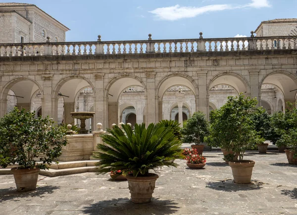 Montecassino Italy June 2017 Cloister Benedictine Abbey Montecassino Italy — Stock Photo, Image