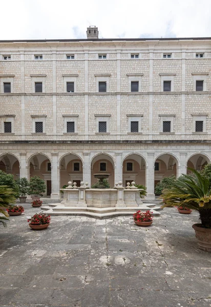 意大利 Montecassino 2017年6月17日 本笃会修道院 Montecassino 的修道院 意大利 — 图库照片
