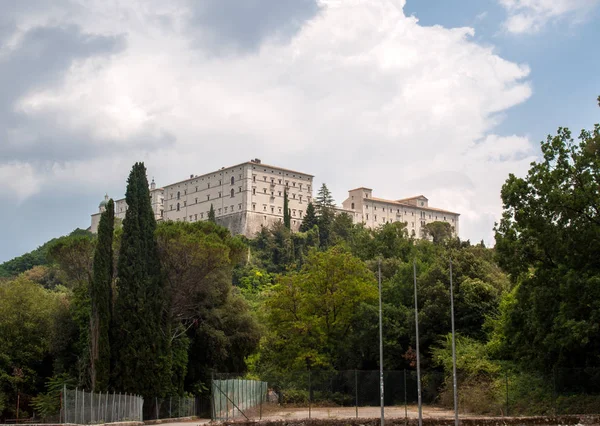 Θέα Από Αβαείο Των Βενεδικτίνων Του Montecassino Ιταλία — Φωτογραφία Αρχείου