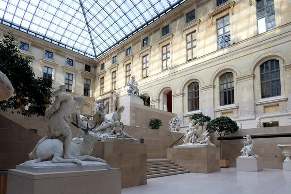 Paris France Novembre 2017 Cour Intérieure Musée Louvre Paris France — Photo