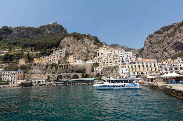 Amalfi Italy June 2017 View Amalfi Amalfi Charming Resort Town — Stock Photo, Image