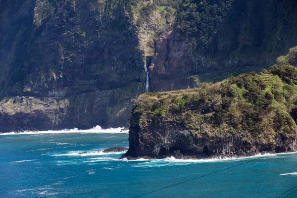 Kustlijn Porto Moniz Madeira Griekenland — Stockfoto