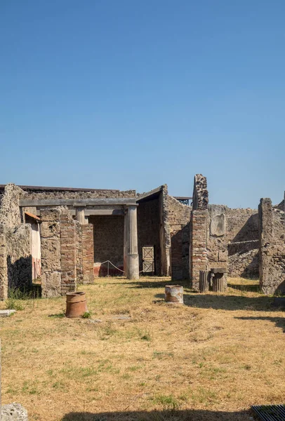 Pompei Talya Nın Eski Şehir Roma Şehri Vesuvius Volkan Tarafından — Stok fotoğraf