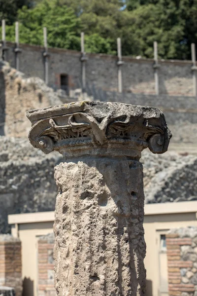 Starověké Město Pompeje Itálie Římské Město Zničeno Sopkou Vesuv — Stock fotografie