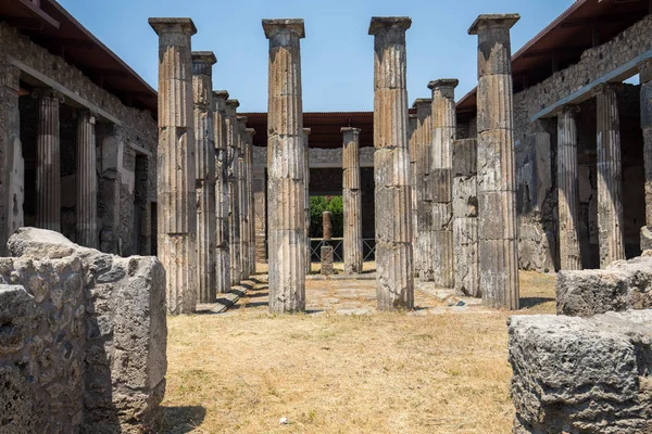 Cidade Antiga Pompeia Itália Cidade Romana Destruída Pelo Vulcão Vesúvio — Fotografia de Stock