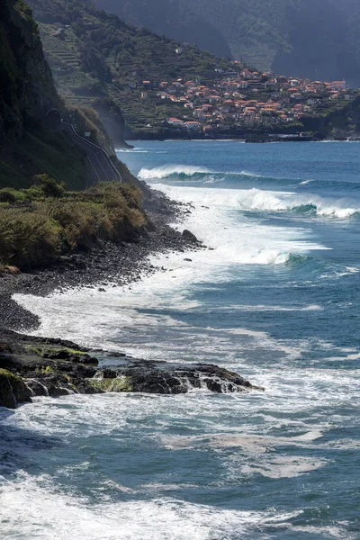 Vista Costa Norte Madeira Portugal Zona Sao Vicente —  Fotos de Stock