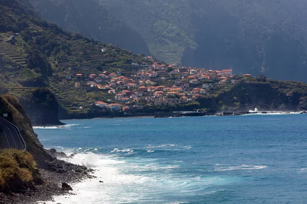 View Northern Coastline Madeira Portugal Sao Vicente Area — Stock Photo, Image