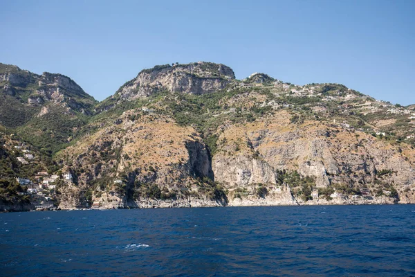 Uitzicht Amalfikust Tussen Sorrento Amalfi Campanië Italië — Stockfoto