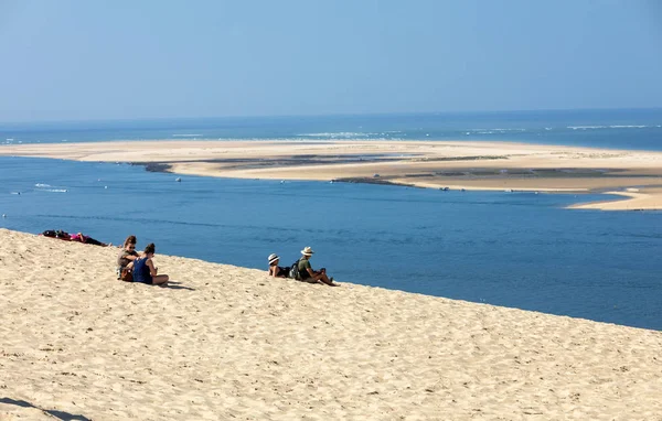 Duna Pilat França Setembro 2018 Pessoas Duna Pilat Mais Alta — Fotografia de Stock